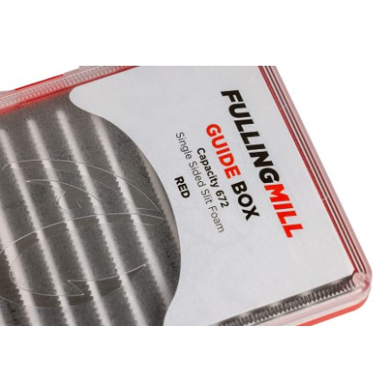 Fulling Mill Guide Fly Box. Red