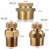 Honfitat Pt 1/2 3/8 1/4" Brass Drain Valve Air Compressor