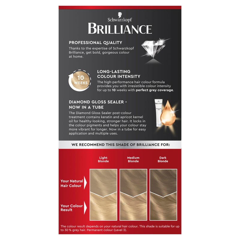 Schwarzkopf Brilliance, Permanent Hair Colour, 11 Scandinavian Blonde