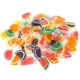 Jelly Fruit Slices Gummy Candy Individually Wrapped (Assorted, 2 LB)