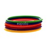 6 Pack Rainbow Pride Colour Plastic Bangles Bracelet Wristband Novelty