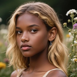 Reffeer Solid 925 Sterling Silver Clover Flower Drop Earrings for Women Teens Black Flower Dangle Earrings Hooks for Summer Spring (A-Silver)