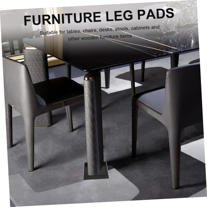 LALAFINA Multi Function Rubber Furniture Coaster Square Leg Pads for