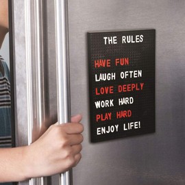 Fizz Creations A5 Fridge Magnet Peg Board, Black