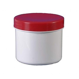 Fa.ars 30 ointment cans, ointment containers, 75 g, 90 ml, red lid, ointment containers, plastic tin, screw lid cans, screw lid