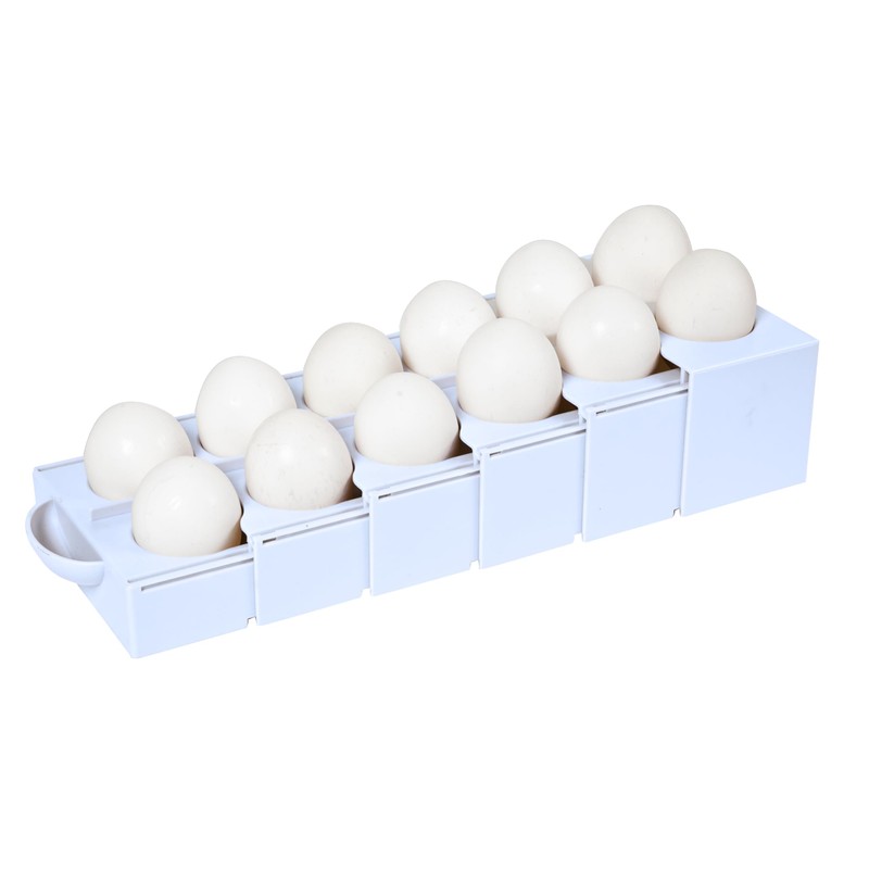 Think Up Designs Eggstra Space Egg Organizer for Refrigerator, Adjustable