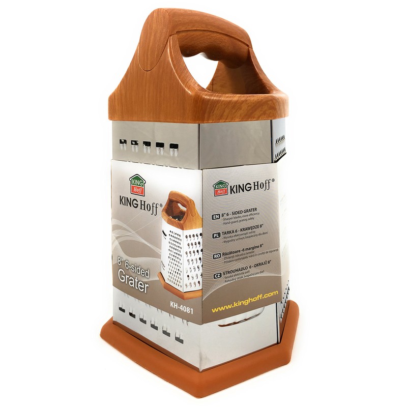 Kinghoff 6-IN-1 kitchen grater Stainless steel