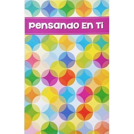Pensando En Ti - Thinking Of You Greeting Card in Spanish (Long Distance - For Friend, Family) "No importa la distancia entre nosotros - siempre estaras a solo un pensamiento"