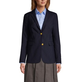 Lands' End Uniform Girls Hopsack Blazer Deep Navy Womens Regular 8