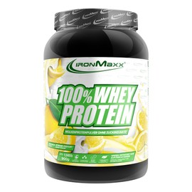 IronMaxx 100% Whey Protein Powder, Lemon Yoghurt, 900 g Tub, Low-Sugar, Water-Soluble Protein Powder Made from Whey Protein, Many Different Flavours