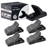 PestGuardX Large Rat Traps - 4-Pack Reusable Snap Traps for
