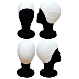 Blue Reef Moulded Rubber Embossed 3D Design Original Vintage Style Women's Classic Retro Swimming Cap Swimming Cap One Size Small Adult (White Paisley)