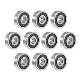 TOP-VIGOR 5Pcs 605-2RS Deep Groove Ball Bearings, Z2 5mm x 14mm x 5mm Double Sealed Industrial Bearings, Chrome Steel Skateboard Bearings for Electrical Instrument Equipment