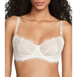 Victoria's Secret Dream Angels Wicked Lace Balconette Bra, Unlined, Lace, Bras for Women, White (38C)