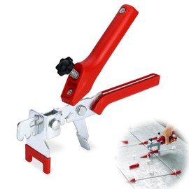 Tile Levelling System, Joint Width Laying Aid, Tiling Locator Levelling System, Ceramic Tile Installation Tool, 1 Pliers for Tile Laying Aid, Levelling Set Tiles for DIY and Professionals