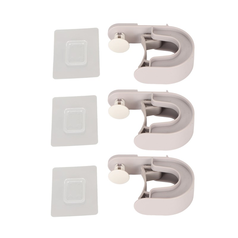 3Pcs Broom Mop Holder Self Adhesive Prevent Slip Multipurpose Wall