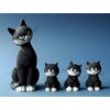 L'Alignement (Cats in a Row) Dubout Cat Resin Ornament DUB22