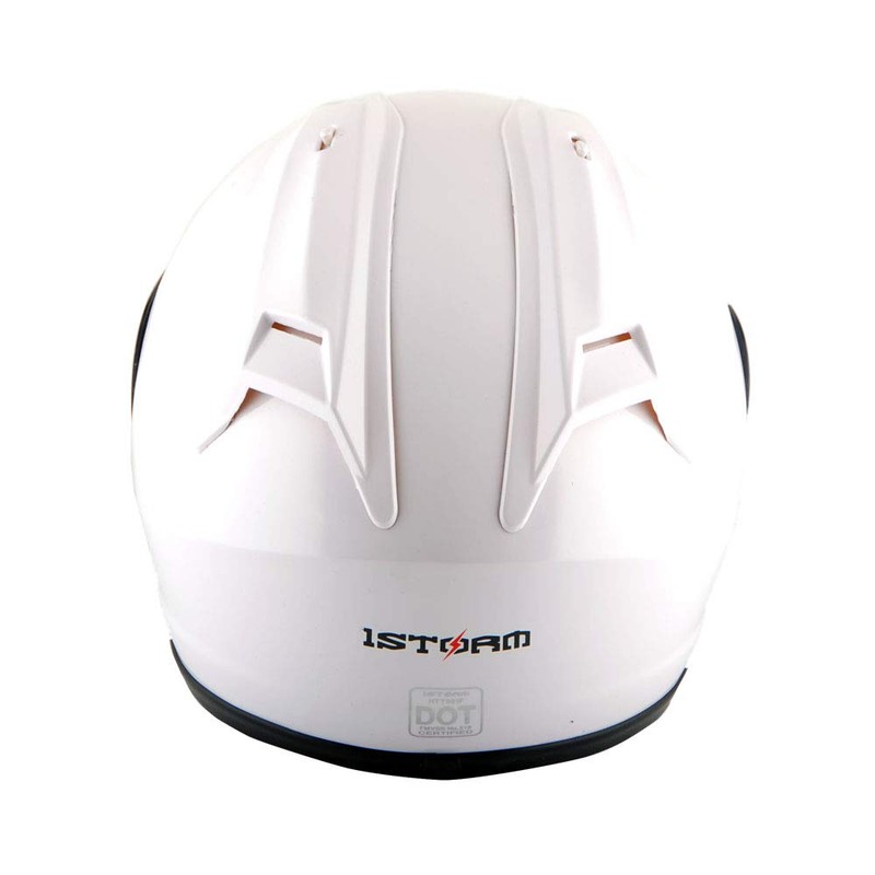 1Storm New Motorcycle Bike Full Face Helmet JH901 Glossy White