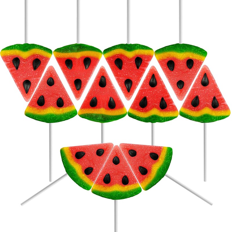 Fruidles Watermelon Shaped Lollipop, Mixed Fruit Flavor, Individually Wrapped, NET