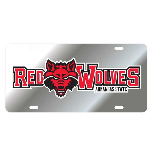 Craftique Arkansas State Indians Tag (SIL/REF RED Wolves TAG (02073))