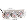 52mm Car Triple Gauge Kit White Dial 12V Oil Pressure