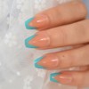 Sure Things 24 Blue Border Medium Coffin v shape tip