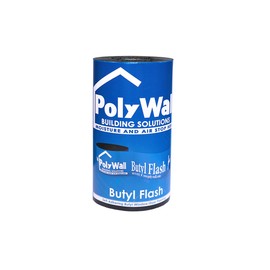 POLYGUARD Poly Wall - Butyl Flash Window Flashing Tape. Waterproof, Self Adhering, & Self Sealing. Made in The USA. Strip in or Flash Straight Window and Door Frames (12" x 100')