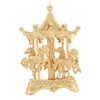 CF Collection Carousel Christmas Tree Ornament [Pack of 1] 6in (Matte Gold)