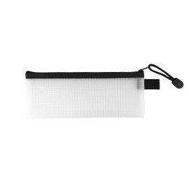 LEVIATAN Set of 12 85 x 210 mm Zip Bags Travel Bag Transparent Zip Pockets Zip Document Bags Waterproof Bag Storage of Stationery Cosmetics