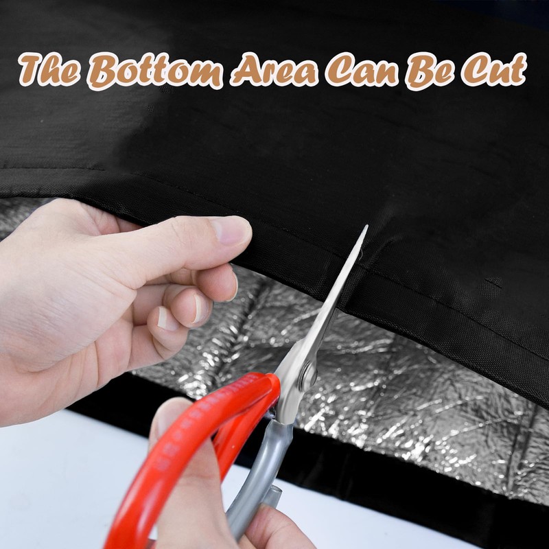 Insulated Air Conditioner Cover for Window Units, 3 Layers Waterproof