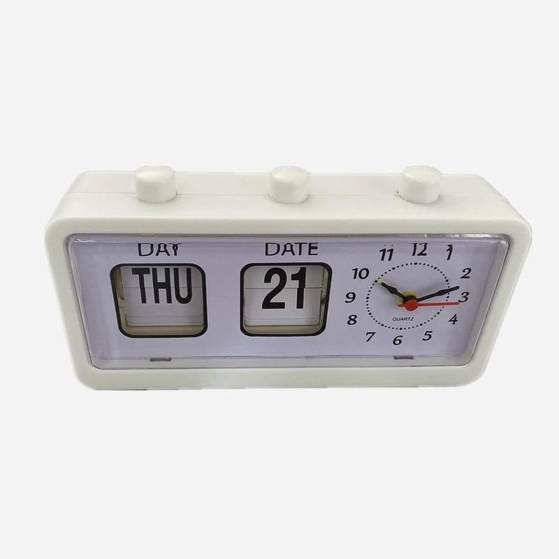 Haptufer Mechanical Alarm Clock Novelty Flip Clock Desktop Digital Clock