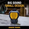 DEWALT Wearable Bluetooth Speaker (Updated Version), Clip-On Wireless Jobsite Pro