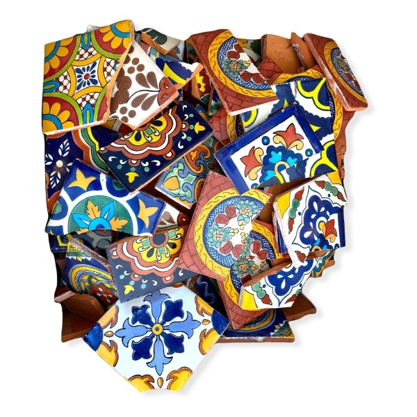 ESCANVER Sistemas Inteligentes Pedaceria Decorativa De Mosaico Talavera Confeti 17.5kg