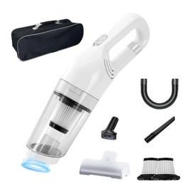 Cordless Car Vacuum Handheld 10000PA Strong Vacuum Cleaner Rechargeable, Wet and Dry Dual Use with Multi-Brush Washable Filter for Home Office, Car, Pets