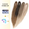 FANCEE Brown DE Dreadlocks Extensions Straight Double Ended Dreads 10