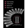 EBANKU 120 Pieces Clear Matte Dual Nail System Mould Acrylic