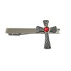 Large Celtic Cross with Red Center Square Tie Clip