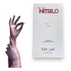 Guantes De Nitrilo Metálicos Uniseal Antideslizantes C/100pz Color Rosa Talla