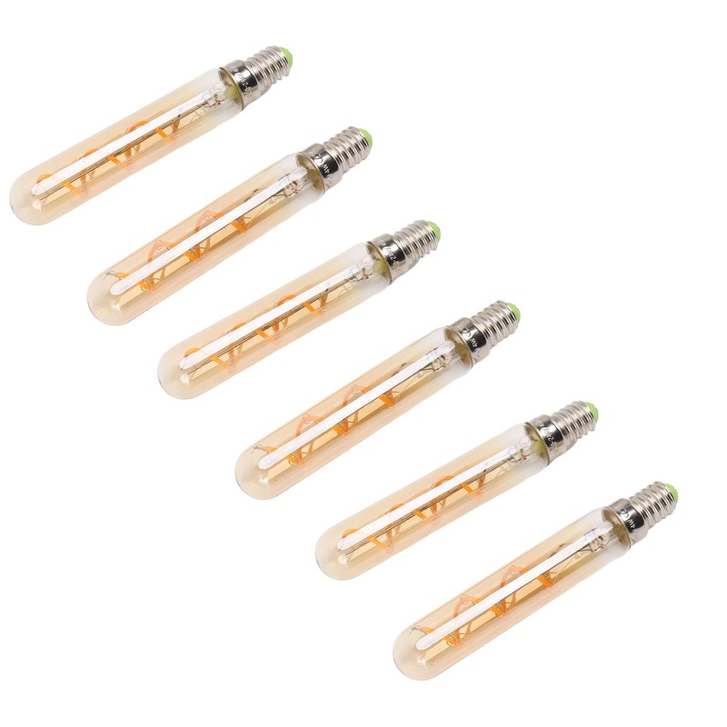 2 PCS E14 LED Light Bulb 3w Golden Tubular Bulb