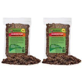 Gardenera Premium Kalanchoe Plant Potting Mix - 10 Quart - Empower Your Plants with a Superior Growing Medium for Enhanced Vitality (2 Bags of 5 Quart)