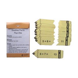 Unbranded Teacher Depot Math Center Activity Resource Game Doubles Facts Plus One Puzzles