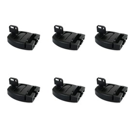 heyous 6PCS 46x60mm Spa Tub Cover Clip Lock Replacement Kit Bathtub Cover Clip Lock Silver Plastic Latch for Spa Hot Tub and Spa Cover