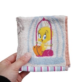 Marushin 4105050100 Mini Towel, Looney Tunes, Swinging Character, Handkerchief, 100% Cotton, Antibacterial, Odor Resistant