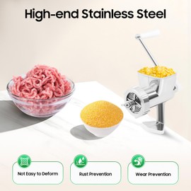 DYRABREST Manual Feed Pellet Machine Birds Fishing Bait Granulator Pelleter with 1.5mm/2mm/2.5mm/3mm/8mm Molds Household Animal Feed Pellet Mill for Home Pet Store