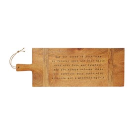 Mud Pie Wooden Sentiment Serving Board, Long, 9" x 25"