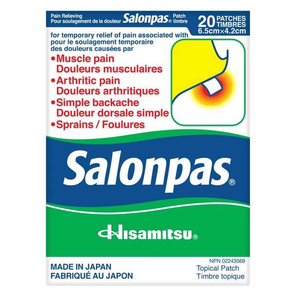 Salonpas Original Pain Relief Patch 20 Count