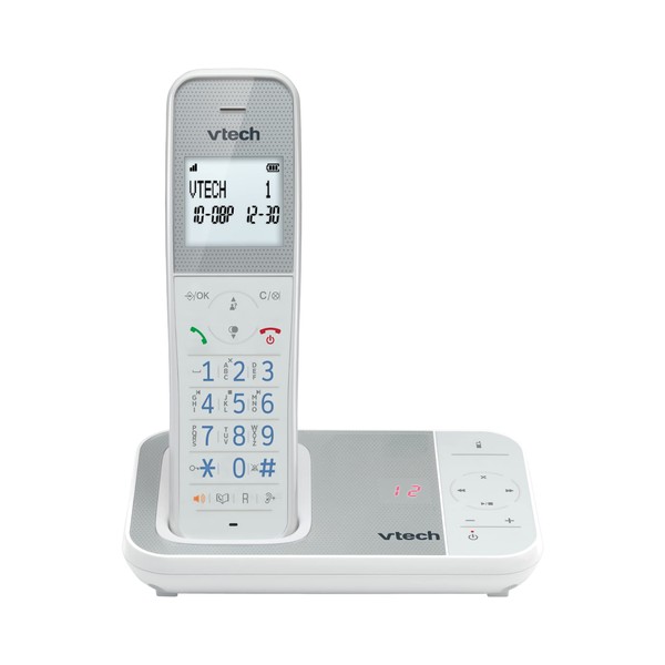 VTech XS1050 DECT Cordless Phone with Answering Machine, 1 Handset,