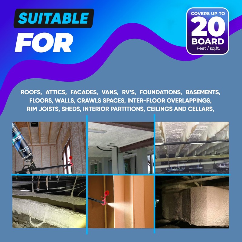 Spray Foam Insulation Can (25.4 oz. / 720 g) Expanding