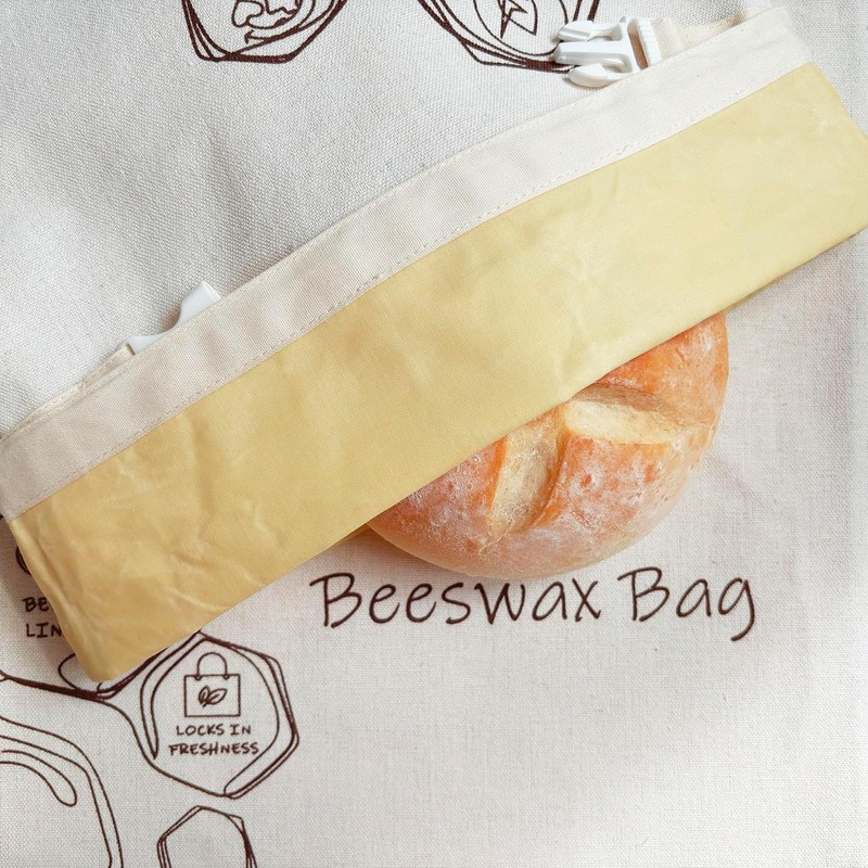 2 Pack Beeswax Bread Bags for Sourdough,Bread Bag for Homemade
