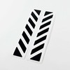 2 x Reflective Stickers for Touratech Motorcycle Aluminium Panniers (Black